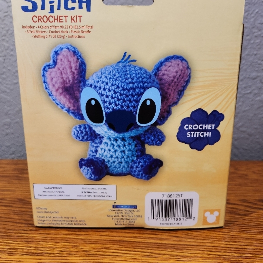 Disney Stitch Crochet Kit - Blue & Pink Amigurumi - Picture 3 of 4